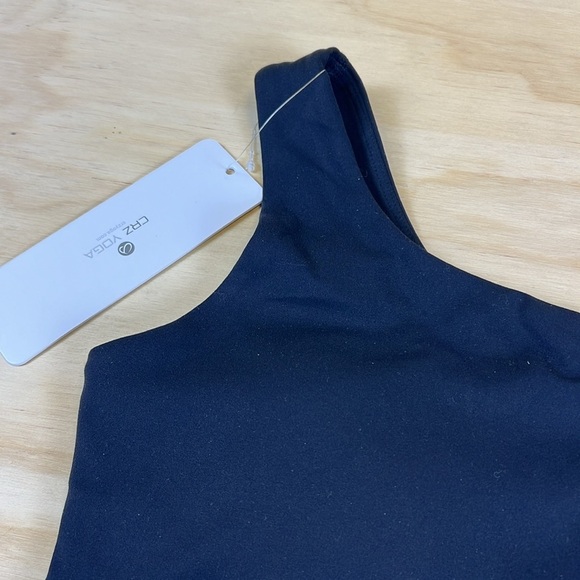 CRZ YOGA Women's One Shoulder Sports Bra One Strap Workout Yoga Bra Size XS - Picture 6 of 13